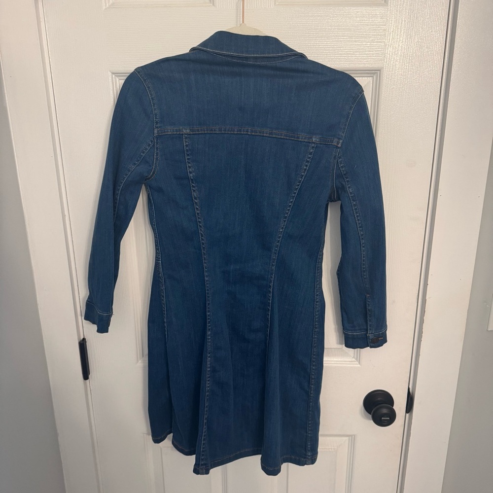 Zara Blue Denim Dress - Picture 3 of 3